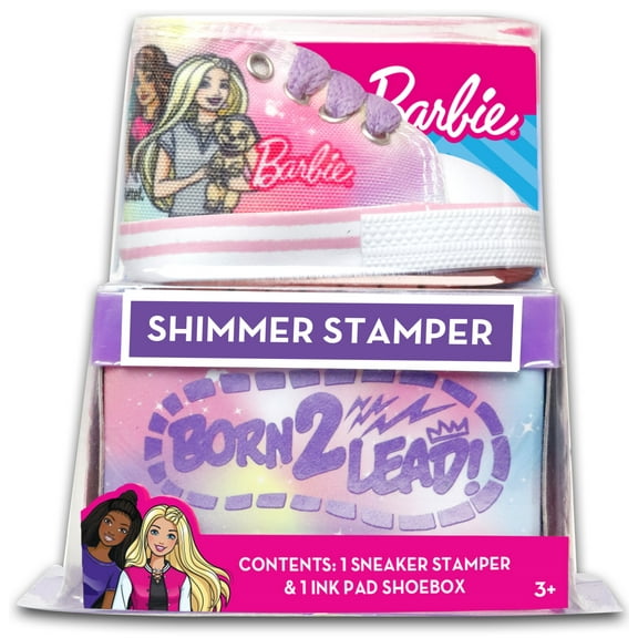 Barbie Shimmer Born 2 Lead Sneaker Art & Craft Stamper, for Unisex Child Ages 3+