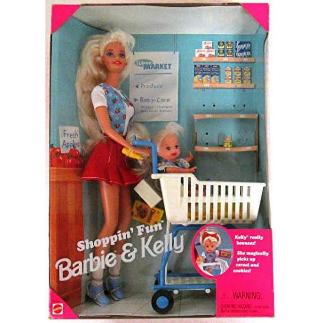 Barbie Shoppin' Fun Barbie & Kelly Playset (1996) Toy_Figure - Walmart.com