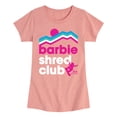 thumbnail image 1 of Barbie - Shred Club - Toddler And Youth Girls Fitted Short Sleeve Graphic T-Shirt, 1 of 4