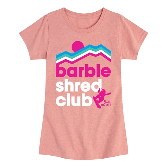 Barbie - Shred Club - Toddler And Youth Girls Fitted Short Sleeve Graphic T-Shirt