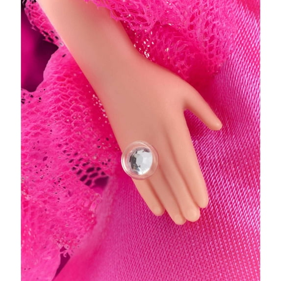 Barbie Signature 1977 Superstar Reproduction Doll in Fabulous Pink Gown with Ruffle Boa
