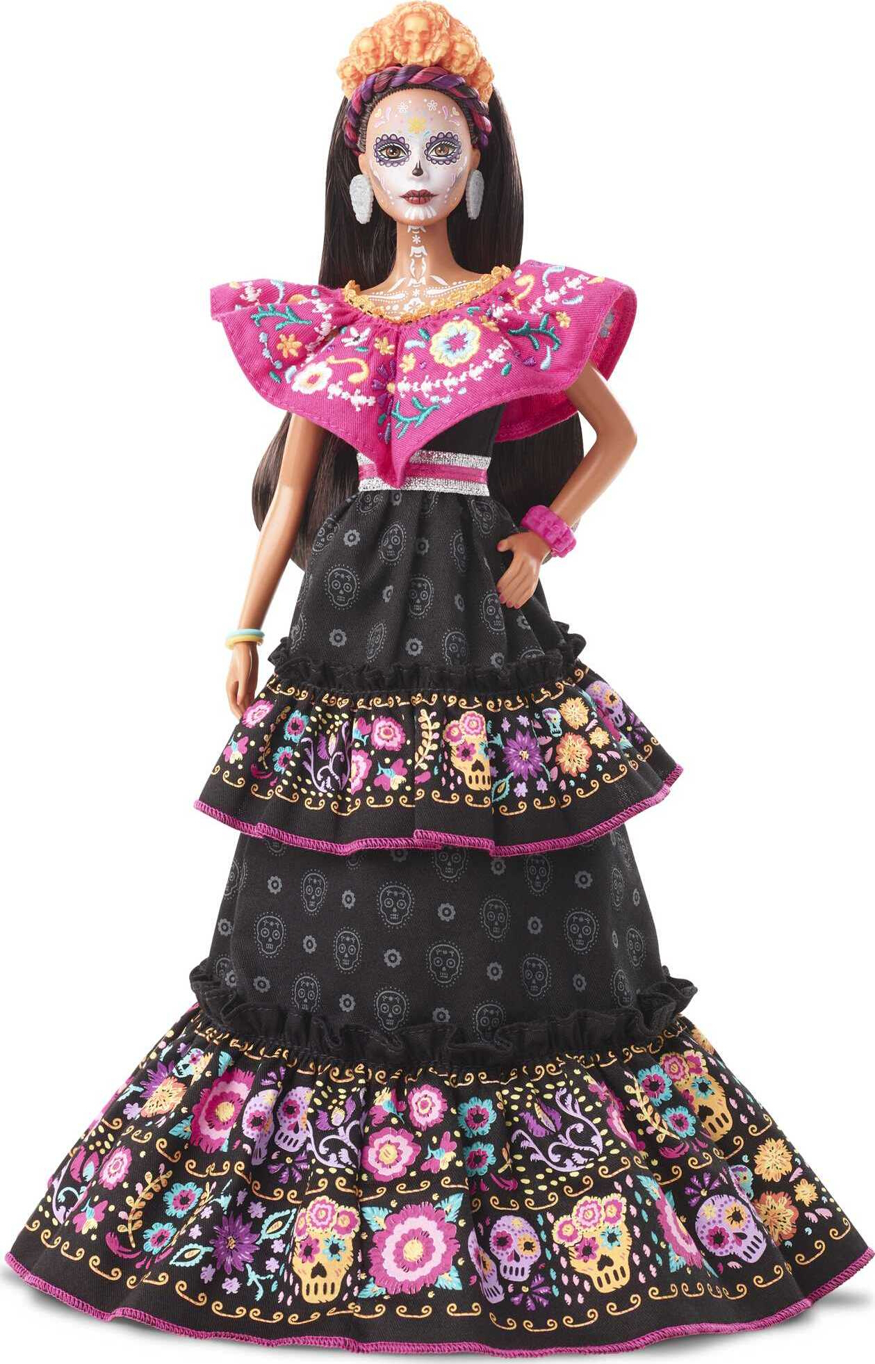 Barbie Signature 2022 Dia de Muertos Collectible Doll in Embroidered Dress & Flower Crown - image 1 of 7