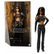 Barbie Signature Aaliyah 11.5" Collectible Doll in Black Faux Leather Outfit!