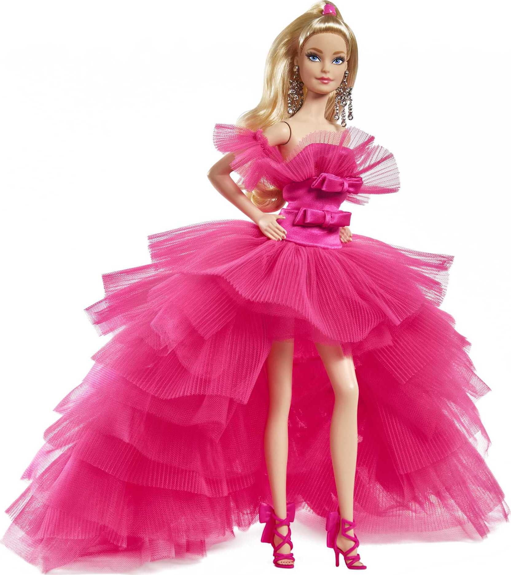 barbie doll pink dress