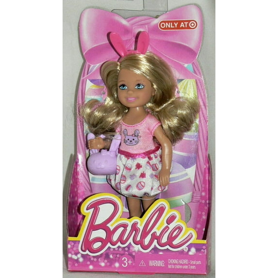 Barbie Sister Chelsea Easter 2014 Blonde Doll Bunny Dress