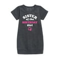 thumbnail image 1 of Barbie - Sister of The Birthday Girl - Toddler And Youth Girls Fleece Dress, 1 of 4