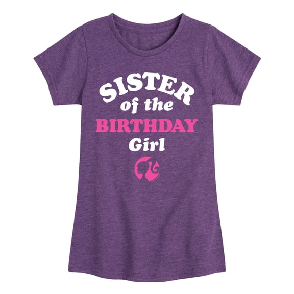 Barbie - Sister of The Birthday Girl - Toddler And Youth Girls Short Sleeve Graphic T-Shirt