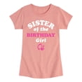 thumbnail image 1 of Barbie - Sister of The Birthday Girl - Toddler And Youth Girls Short Sleeve Graphic T-Shirt, 1 of 5