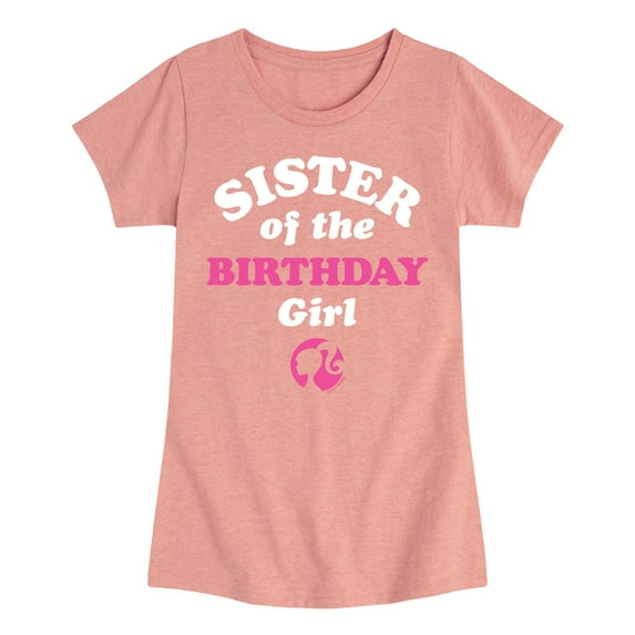Barbie - Sister of The Birthday Girl - Toddler And Youth Girls Short Sleeve Graphic T-Shirt