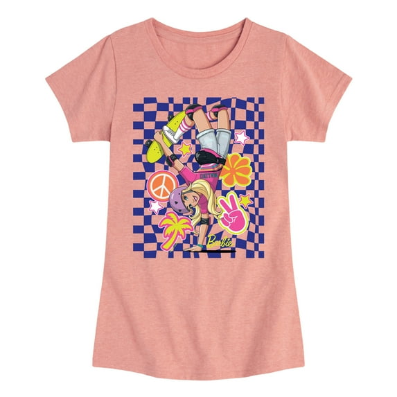 Barbie - Skater Barbie - Girls Fitted Short Sleeve Graphic T-Shirt