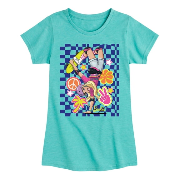 Barbie - Skater Barbie - Girls Fitted Short Sleeve Graphic T-Shirt