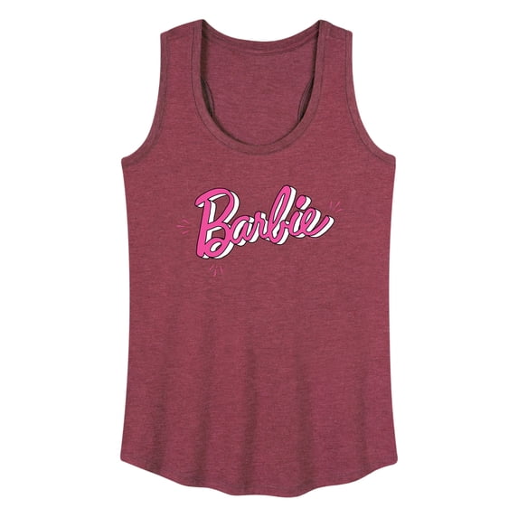 Barbie - Sketch Logo - Classic Barbie - Women's Racerback Tank Top