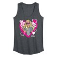thumbnail image 1 of Barbie - Sketchy Hearts Barbie - Women's Racerback Tank Top, 1 of 5