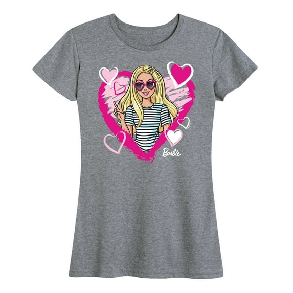 Barbie - Sketchy Hearts Barbie - Women's Short Sleeve Graphic T-Shirt