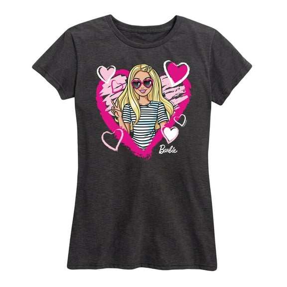 Barbie - Sketchy Hearts Barbie - Women's Short Sleeve Graphic T-Shirt