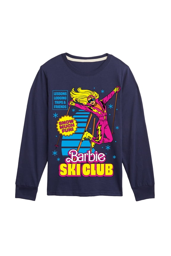 - Ski Club - Youth Boys Long Sleeve Graphic T-Shirt