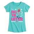 thumbnail image 1 of Barbie - Ski Ya Later - Toddler And Youth Girls Fitted Short Sleeve Graphic T-Shirt, 1 of 4