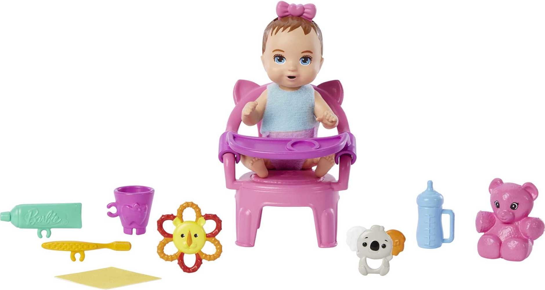 Barbie Skipper Babysitter First Tooth Playset with Doll and Accessories,  Multicolor