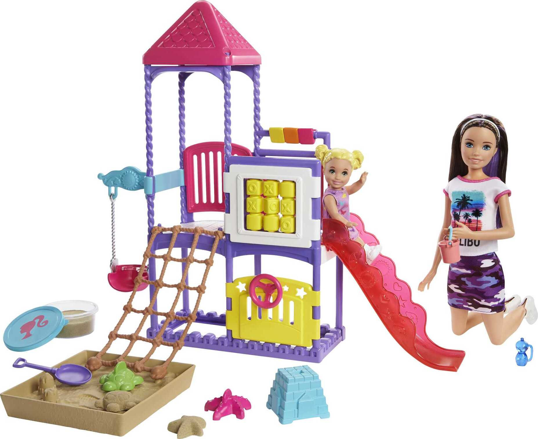 Barbie Skipper Babysitters Inc. Climb ‘n Explore Playground Dolls & Playset - image 1 of 7