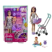 Barbie Skipper Babysitters Inc. Doll & Stroller Playset, for 3 Years & Up, Multicolor