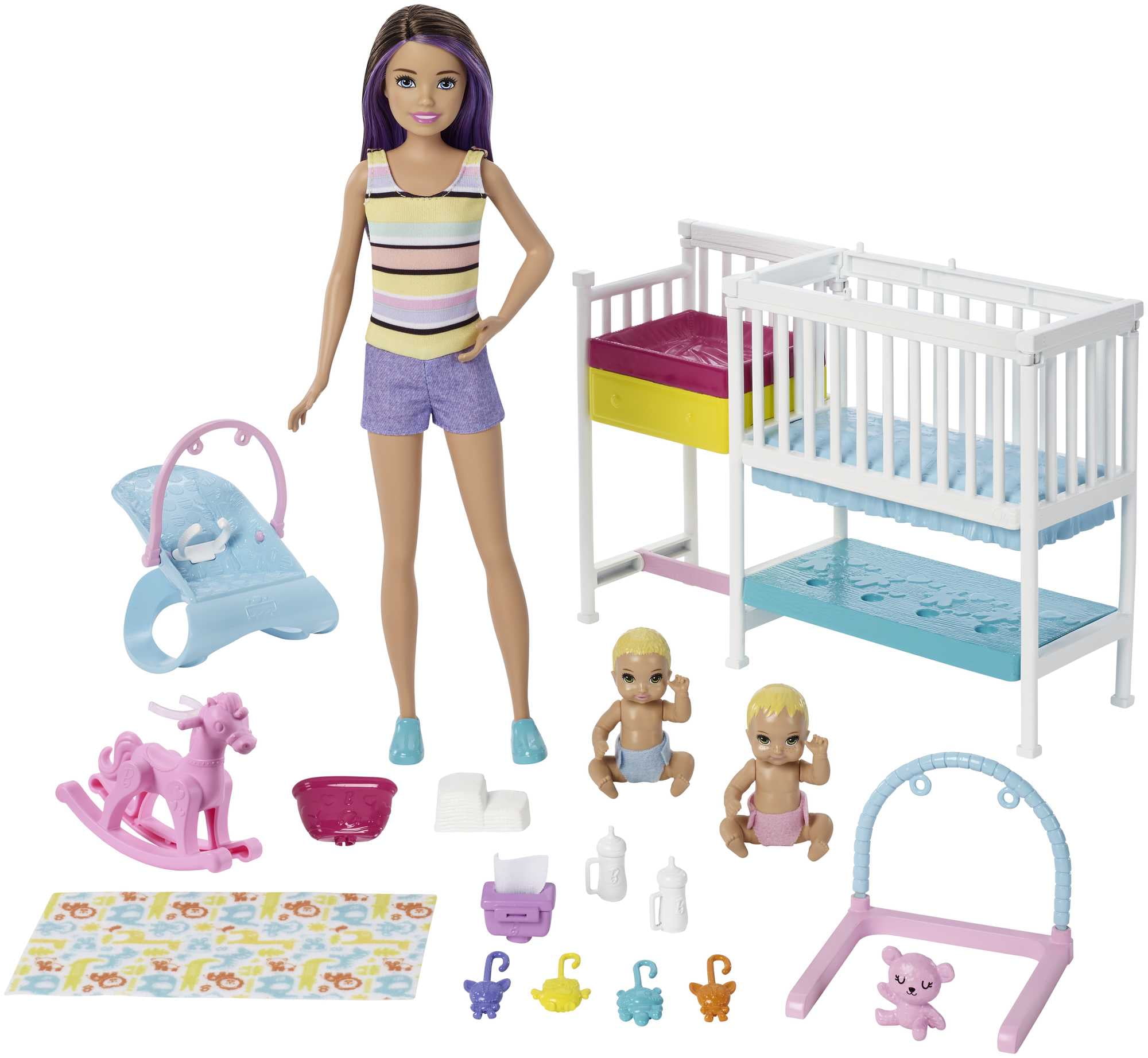 Mattel Barbie® Skipper Babysitters Nap 'N' Nurture Nursery Dolls and  Playset, 1 ct - City Market