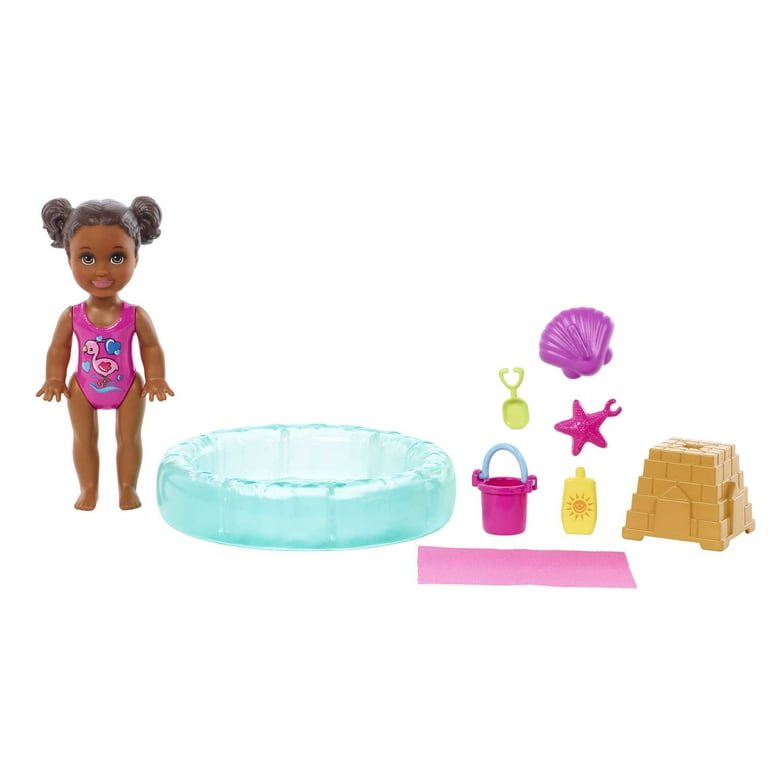 Barbie doll pool set hotsell