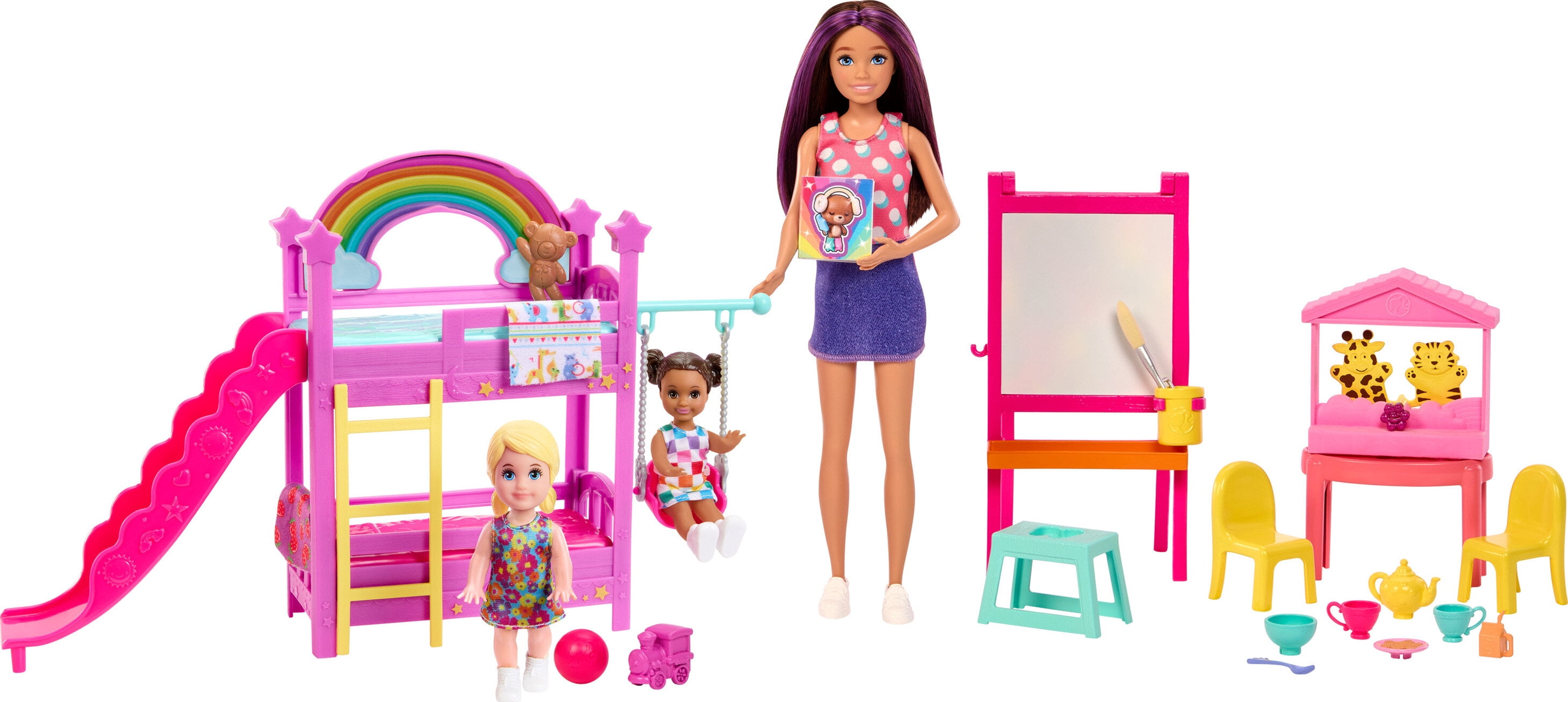 Barbie Skipper Babysitters Inc. Ultimate Daycare Playset with 3 Dolls,  Furniture & 15+ Accessories
