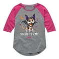 thumbnail image 1 of Barbie - So Cute It's Scary - Toddler And Youth Girls Raglan Graphic T-Shirt, 1 of 5