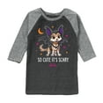 thumbnail image 1 of Barbie - So Cute It's Scary -  Toddler And Youth Raglan Graphic T-Shirt, 1 of 4
