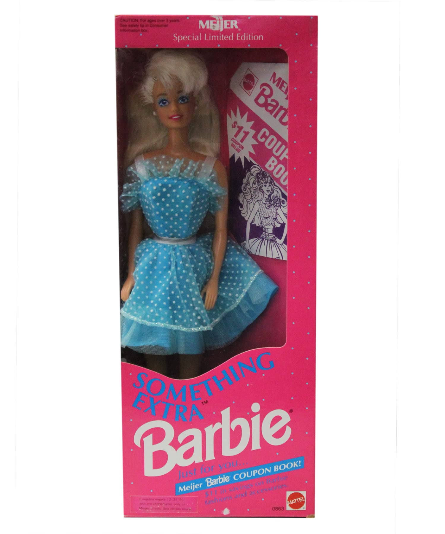 Something Extra Barbie Doll 1992 Meijer Exclusive Special Limited