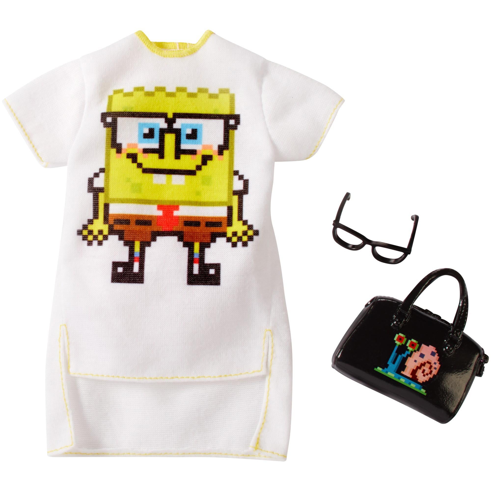 Barbie Spongebob Squarepants Fashion Pack with 3 Themed Pieces