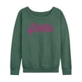 thumbnail image 1 of Barbie - Spray Painted Dripping - Women's Lightweight French Terry Long Sleeve Shirt, 1 of 4