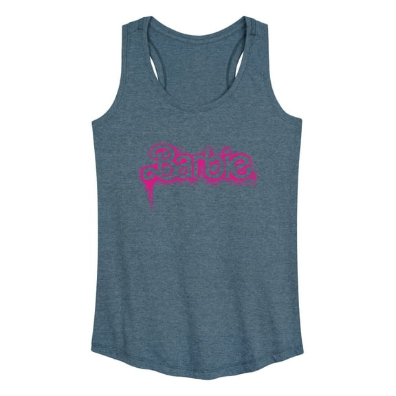 Barbie - Spray Painted Dripping - Women's Racerback Tank Top