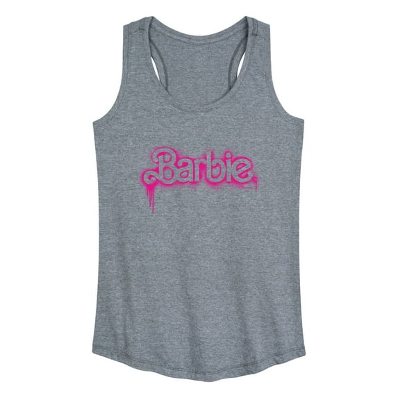 Barbie - Spray Painted Dripping - Women's Racerback Tank Top