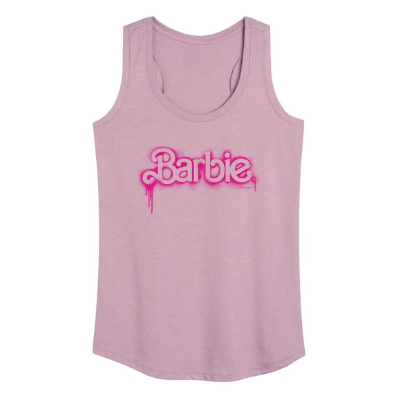 Barbie - Spray Painted Dripping - Women's Racerback Tank Top