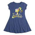 thumbnail image 1 of Barbie - Spring Bouquet Pattern Logo - Toddler And Youth Girls Fit And Flare Dress, 1 of 3