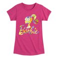 thumbnail image 1 of Barbie - Spring Bouquet Pattern Logo - Toddler And Youth Girls Short Sleeve Graphic T-Shirt, 1 of 4
