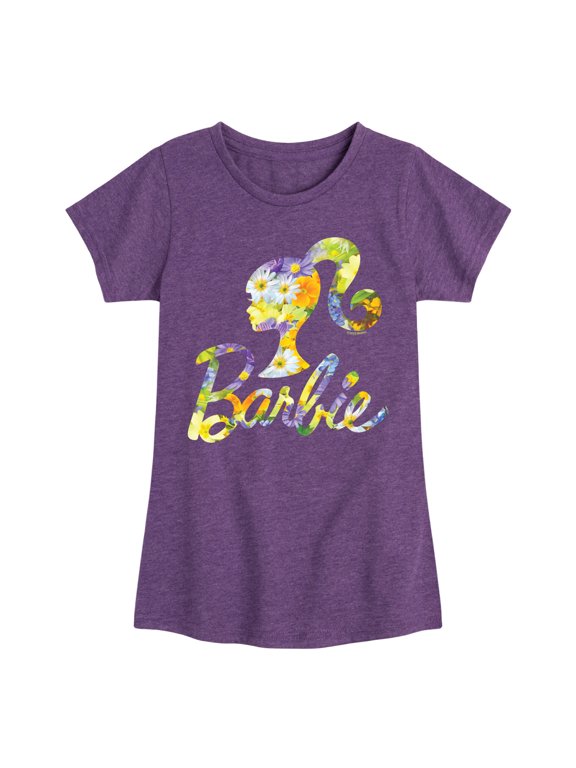 - Spring Bouquet Pattern Logo - Toddler And Youth Girls Short Sleeve Graphic T-Shirt