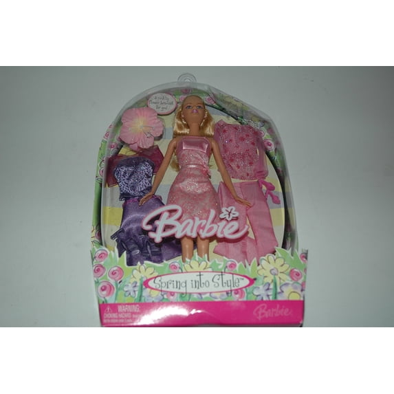 Barbie Spring into Style Doll and Fashion Set 2005 Mattel K0793