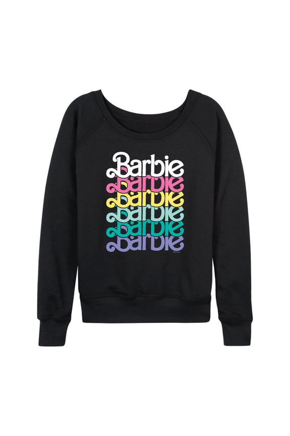 - Spring Stacked Logo - Women's Lightweight French Terry Long Sleeve Shirt