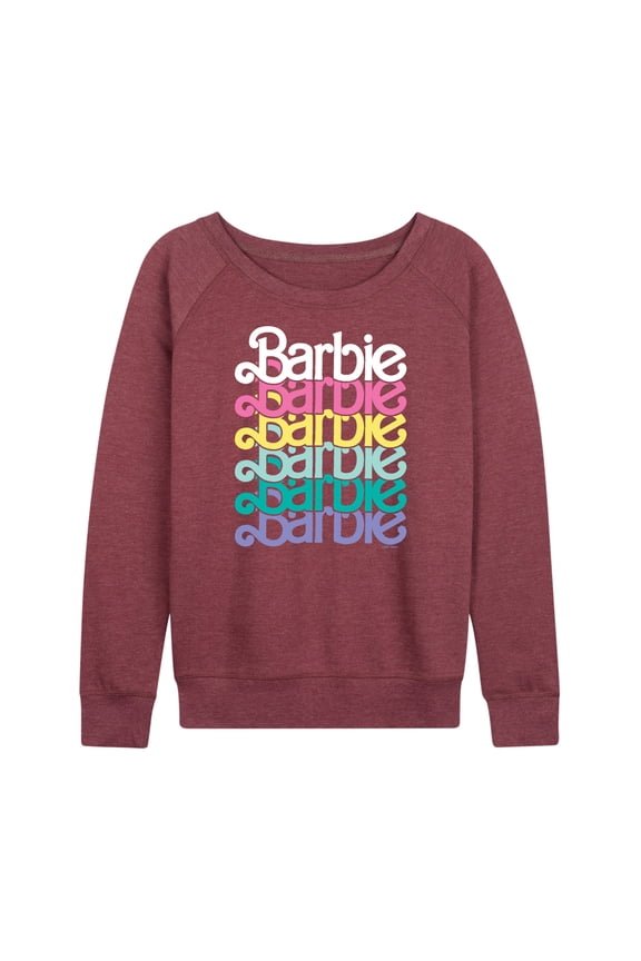 - Spring Stacked Logo - Women's Lightweight French Terry Long Sleeve Shirt