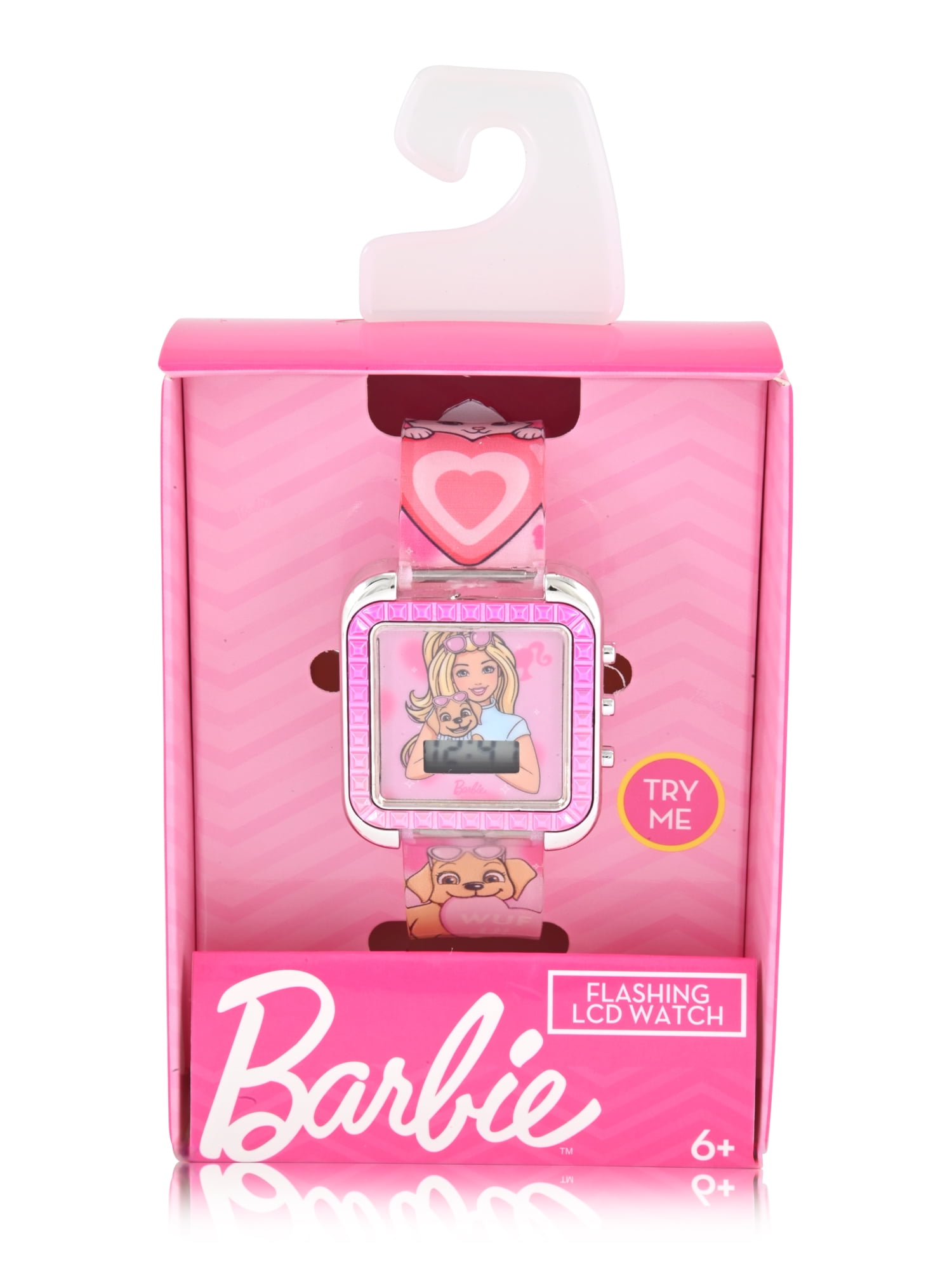 Mattel Barbie Female Child Pink LCD Watch, BDT4233WM - Walmart.com