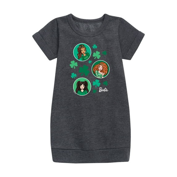 Barbie - St Paddys Collage - Toddler And Youth Girls Fleece Dress