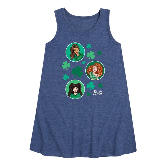 Barbie - St Paddys Collage - Toddler and Youth Girls A-line Dress