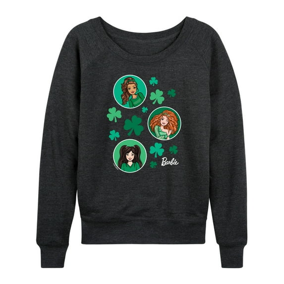 Barbie - St. Paddys Collage - Women's Lightweight French Terry Long Sleeve Shirt