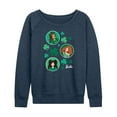 thumbnail image 1 of Barbie - St. Paddys Collage - Women's Lightweight French Terry Long Sleeve Shirt, 1 of 5