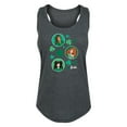 thumbnail image 1 of Barbie - St. Paddys Collage - Women's Racerback Tank Top, 1 of 5