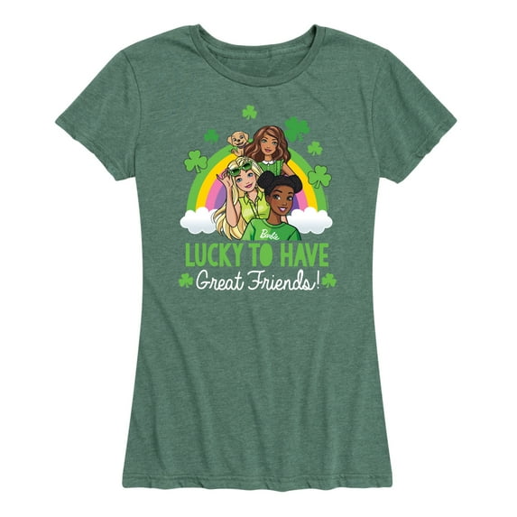 Barbie - St. Patrick's Day Lucky To Have Great Friends - Women's Short Sleeve Graphic T-Shirt