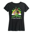 thumbnail image 1 of Barbie - St. Patrick's Day Lucky To Have Great Friends - Women's Short Sleeve Graphic T-Shirt, 1 of 5