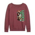 thumbnail image 1 of Barbie - St. Patrick's Day Lucky - Women's Lightweight French Terry Long Sleeve Shirt, 1 of 5
